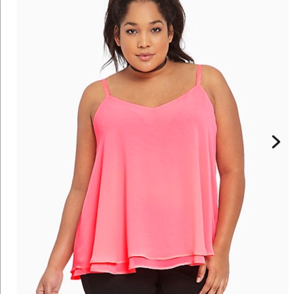 Plus Size Chiffon Cami